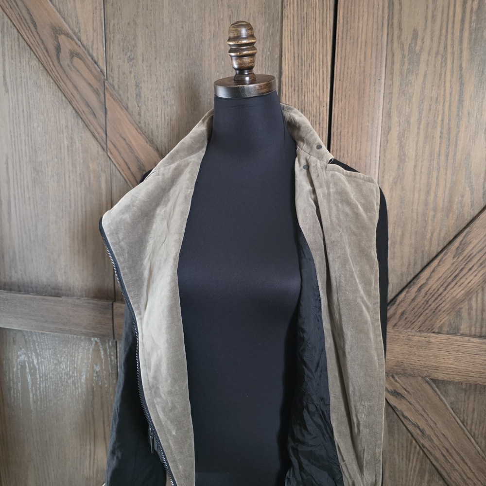 Akris Velvet Accent Asymmetrical Jacket - Picture 4 of 7